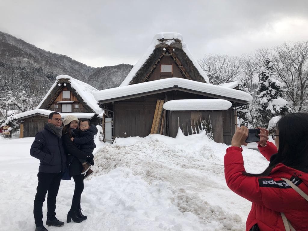 The winter wonderland of Shirakawago, a UNESCO World Heritage site.